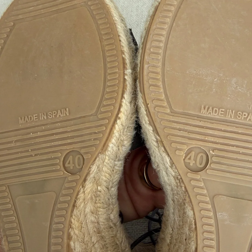 Free People black espadrille